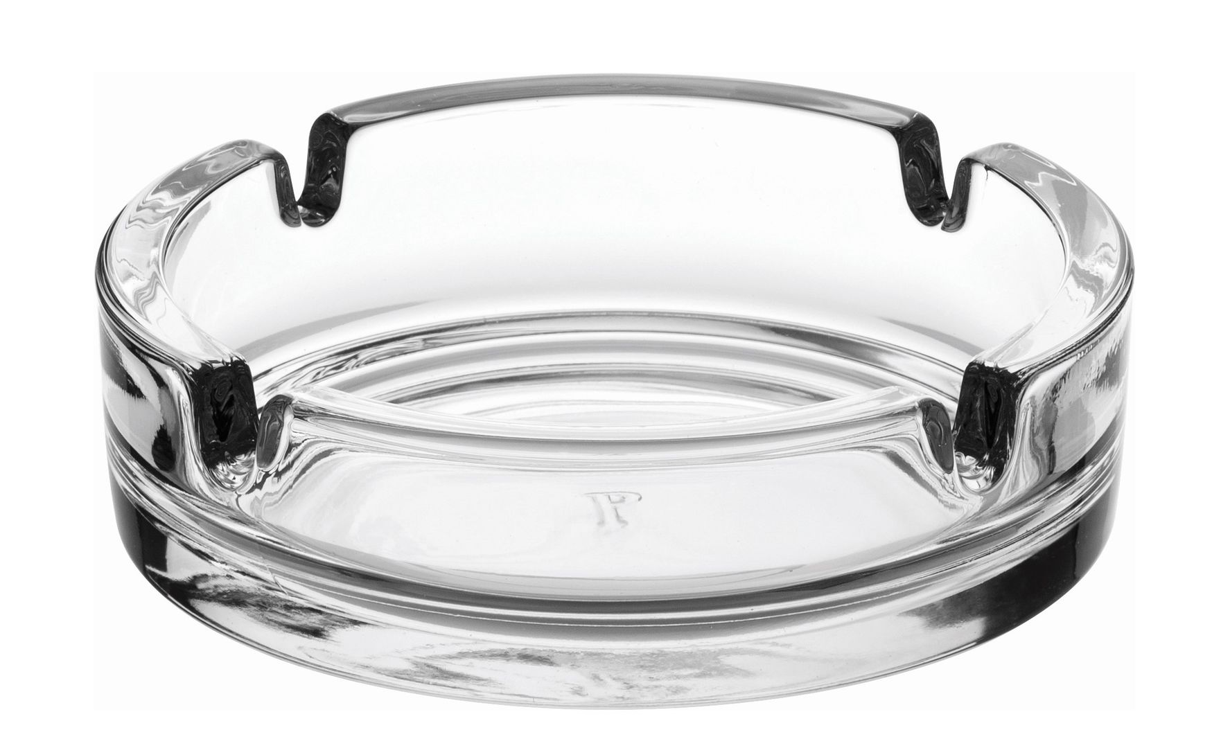 Small Clear Glass Stackable Ashtray 4.25